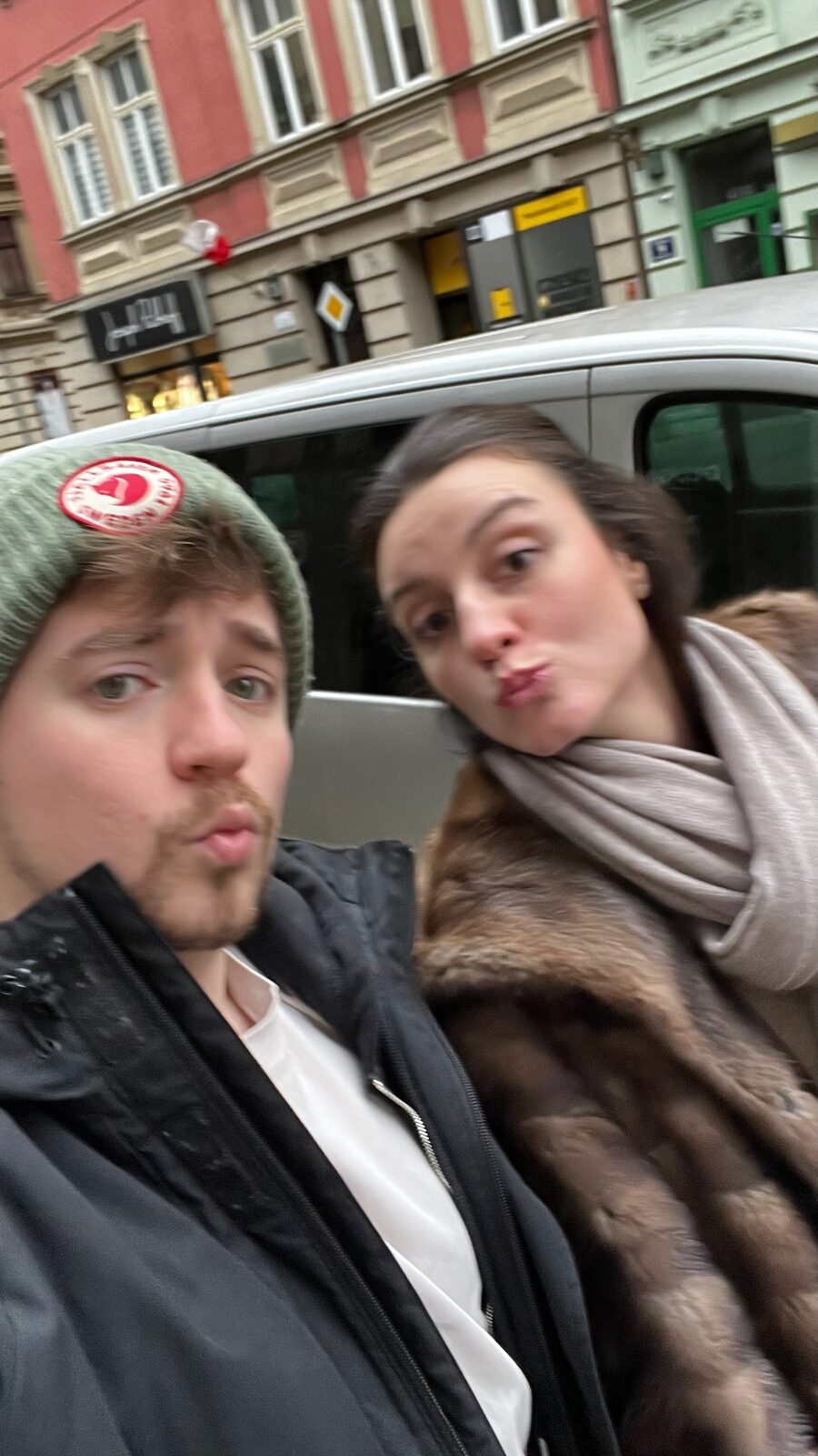 Kissy faces in Kraków.